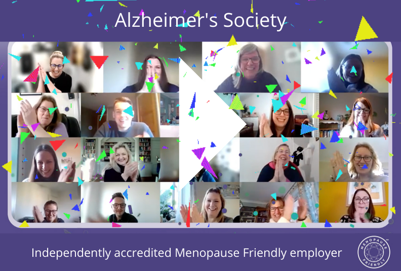 Alzheimer's Society achieves independent accreditation as a Menopause Friendly Employer