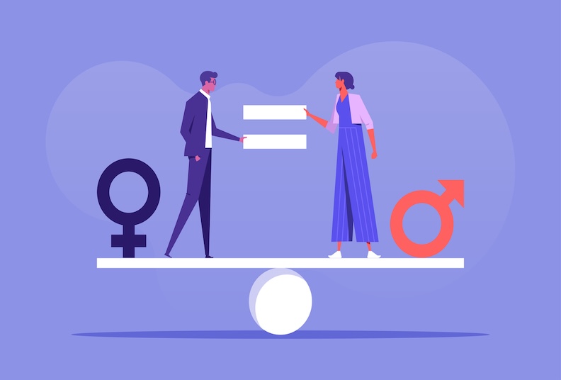 Equality in genders rights concept